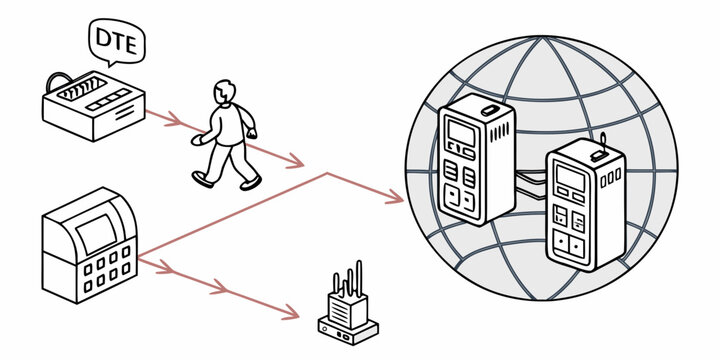 Data Flow and Global Network Connectivity Diagram