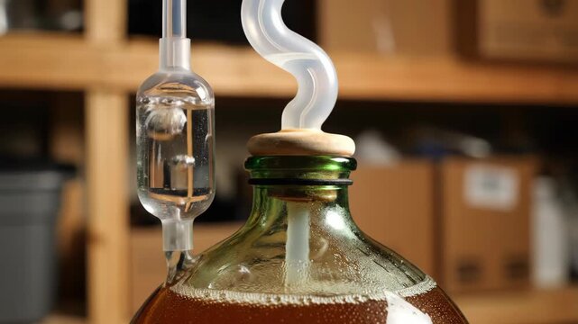 Watch as the fermentation process unfolds in a cozy workshop. Bubbles rise, flavors develop, and a sensory adventure begins to create unique craft beverage magic.