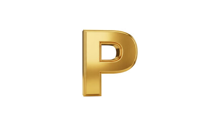 Obraz premium Letter P Gold