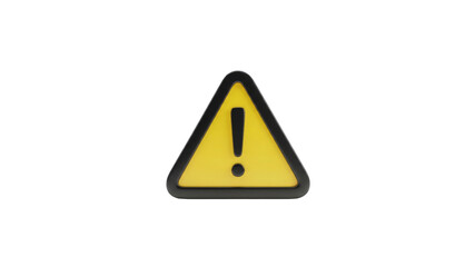 Exclamation point in Transparent Background and yellow triangle