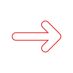 Right Arrow Icon &ndash; Forward Navigation Direction Symbol