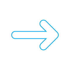 Right Arrow Icon &ndash; Forward Navigation Direction Symbol