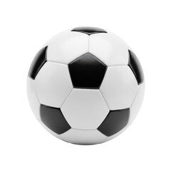 Fototapeta premium Standard Soccer Ball with Black and White Panels isolated on transparent background Keywords