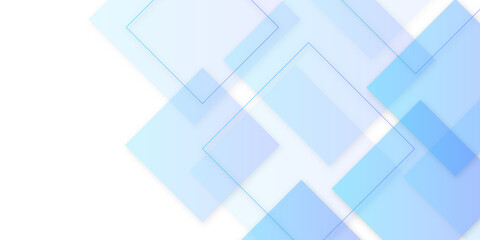 Fototapeta premium abstract sky blue background with squares.