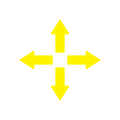 Right Left Up Down Arrow Icon &ndash; Four Direction Navigation Symbol