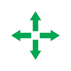 Right Left Up Down Arrow Icon &ndash; Four Direction Navigation Symbol