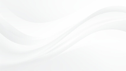 Fototapeta premium Smooth white wavy abstract background texture