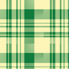 Plaid Tartan Seamless Check Vector Pattern in Lime and Goldenrod Textile Fabric Background Texture Design Repeat Classic Stylish