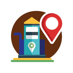 Vector illustration of a flat retro photo camera icon set for web and mobile technology design including digital media player buttons and photography equipment symbols