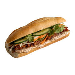 Banh Mi Vietnamese Sandwich with Transparent Background