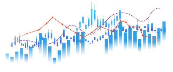 png share or stock market investment graph chart on transparent background. analytical graph and financial chart on transparent background. financial candlesticks