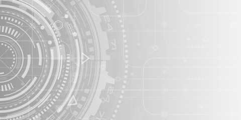 Electronic interface of the future . Hud Futuristic .Fantastic circle . Vector illustration .