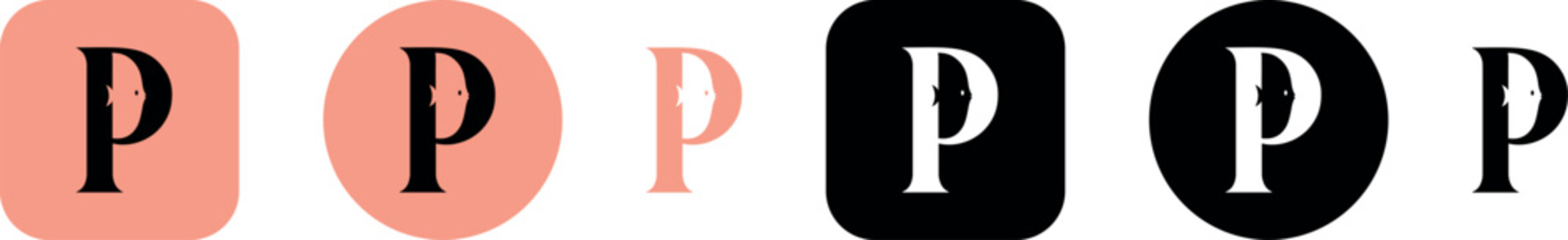 Plenty of Fish App Logo Collection Editable SVG and Transparent PNG Bundle for Creative Use