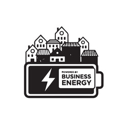 Obraz premium Business energy powers homes and communities efficiently