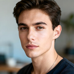 portrait of a handsome young man