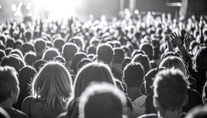 Crowded concert venue