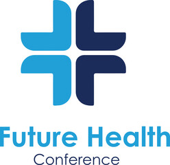 Fototapeta premium Future health conference branding and logo design showcasing innovation in medical technology