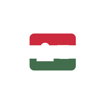 Hungary Flag User Id Card In Icon