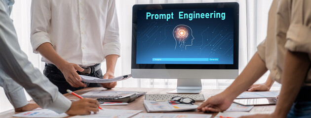 Generative AI virtual assistant tools for prompt engineer and user for ease of engage artificial intelligence AI technology help people to work with generative AI functions by prompting the AI brisk