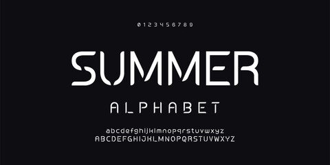 Abstract scifi modern alphabet fonts. Science fiction typography sport, technology, fashion, digital, future creative logo font. vector illustration.