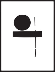 Simple abstract wall art