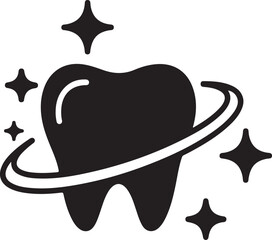 Tooth planet with stars