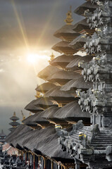 Pura Besakih is the most important Hindu sanctuary in Indonesia located on the island of Bali and the mother temple of all Balinese temples, Bali, Indonesia
