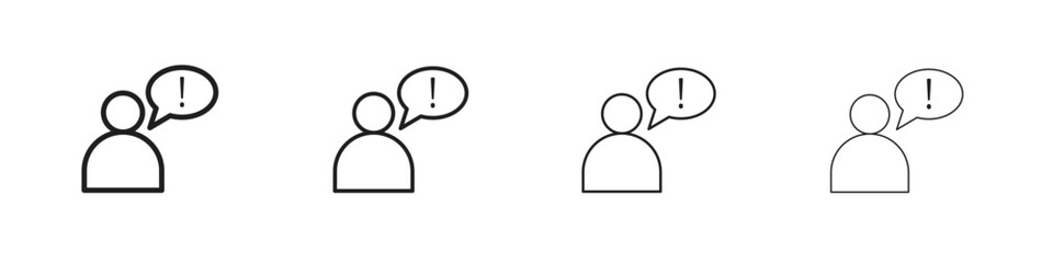 Grievance icons, Set of linear icons. Black linear palm icons © Cristiane