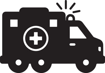 Emergency medical vehicle in action