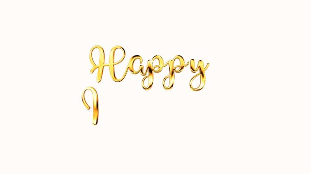 Happy Pongal gold golden glossy Luxury Text Golden Sparks shiny Fireworks Celebrations sparkles particles Animation, lettering handwritten calligraphy isolated Greetings, Messages Celebrations alpha