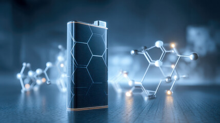 Graphene battery cell concept with molecular structure