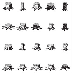 Tree Stumps Clip Art