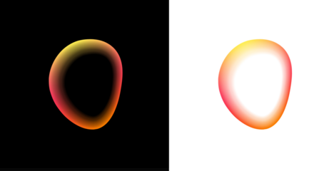 Glowing neon circle PNG. Shape vibrant gradient. Smooth luminous ring and soft light edges. Abstract futuristic round shape on transparent background.