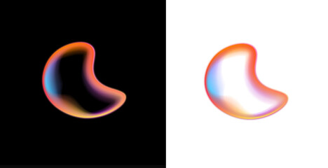 Bright neon circle PNG with gradient light. Smooth luminous ring with soft glowing edges. Futuristic abstract round element .