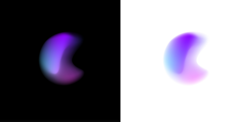 Soft glowing gradient spot, circle with liquid mesh, shape liquid, scattered rainbow drops, subtle holographic shimmer, blended colors inside blurred textures, luminous round banner PNG.
