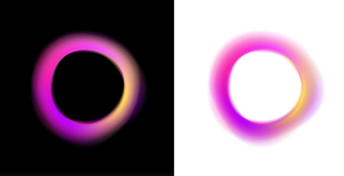 Neon PNG frame encloses a smooth liquid circle. Gradient bubbles float inside the sphere shape. Tiny neon particles orbit around the glowing liquid. - Powered by Adobe