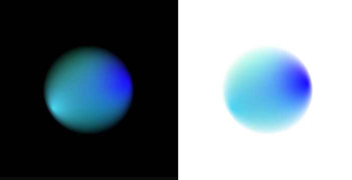 Translucent gradient circle with scattered liquid drops, soft holographic mesh, rainbow colors blending through blurred textures, luminous edges, round banner PNG.