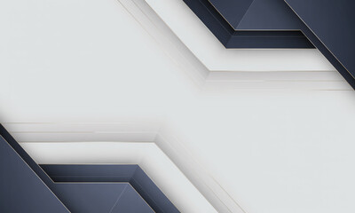 Abstract Geometric Background with Overlapping Layers of Dark Blue and White Planes pattern