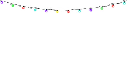 Colorful hanging lights with soft glow for minimal design, branding, and digital projects