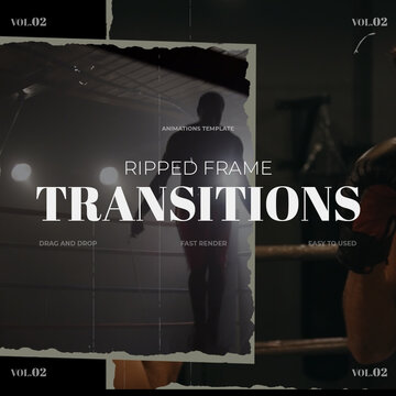 Ripped Frame Transitions / Square / Part 02