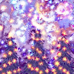 christmas tree with lights