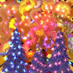 colorful christmas tree