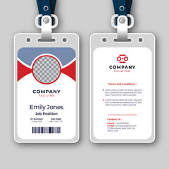 Modern Professional Employee ID Card Template