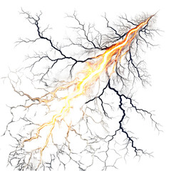 Vibrant lightning strike