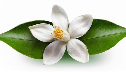 Citrus Blossom Botanical Design Isolated On Transparent Background