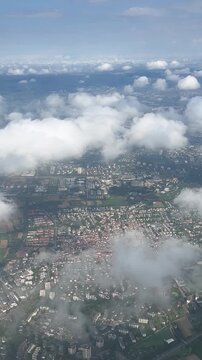 storm clouds over city
