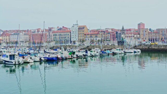 Seafront at Gijon, Asturias, Spain