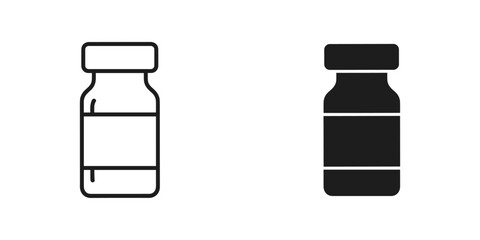 Obraz premium Two vials side by side