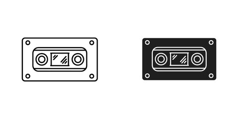 Fototapeta premium Retro cassette tape pair