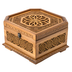 Intricate wooden jewelry box